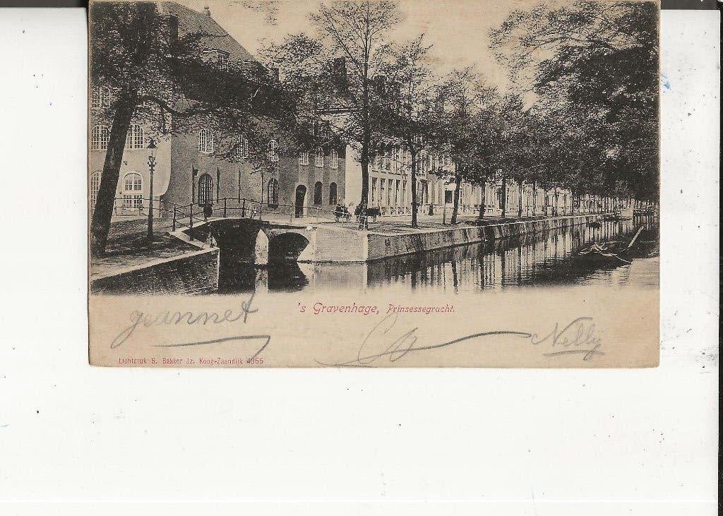 Den Haag Prinsessegracht naar Teteringen 3 aug 1905, Ophalen of Verzenden, Voor 1920, Gelopen, Zuid-Holland