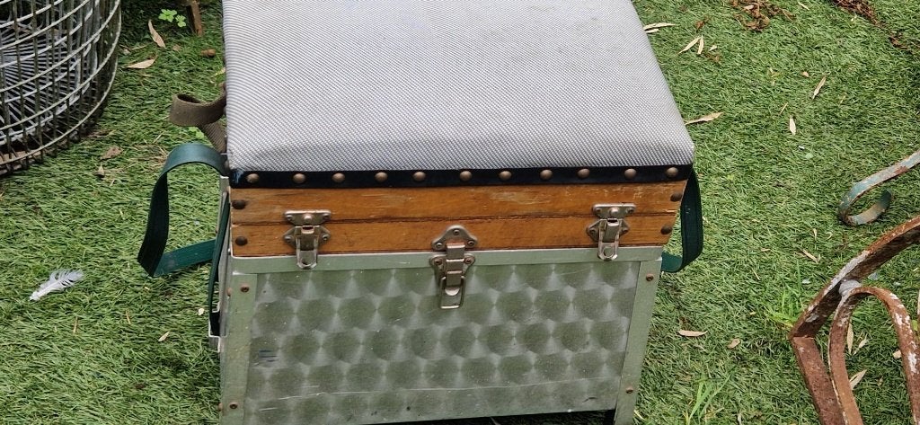 Prachtige vintage Jaren 70 viskoffer (brocante), Ophalen of Verzenden, Gebruikt, Koffer of Tas