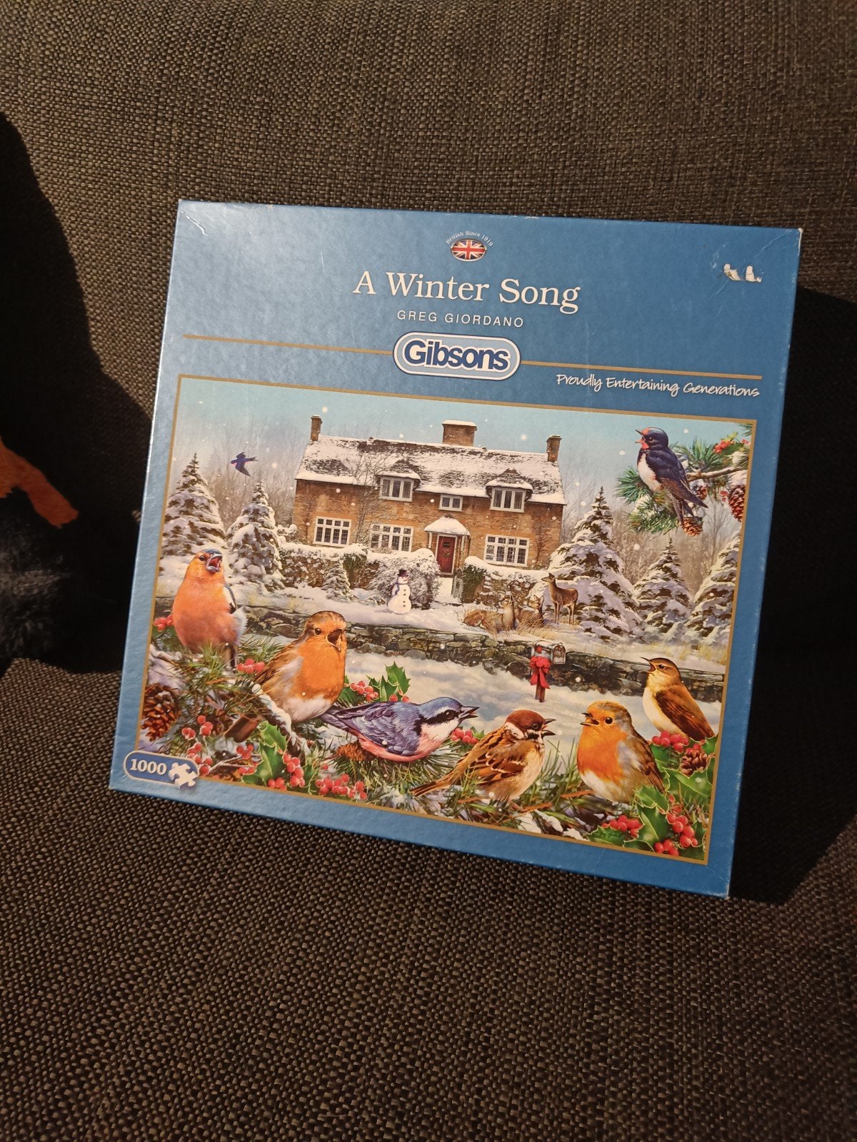 Gibsons Legpuzzel 'A Winter Song' - 1000 stukjes, Ophalen of Verzenden, 500 t/m 1500 stukjes, Zo goed als nieuw, Legpuzzel