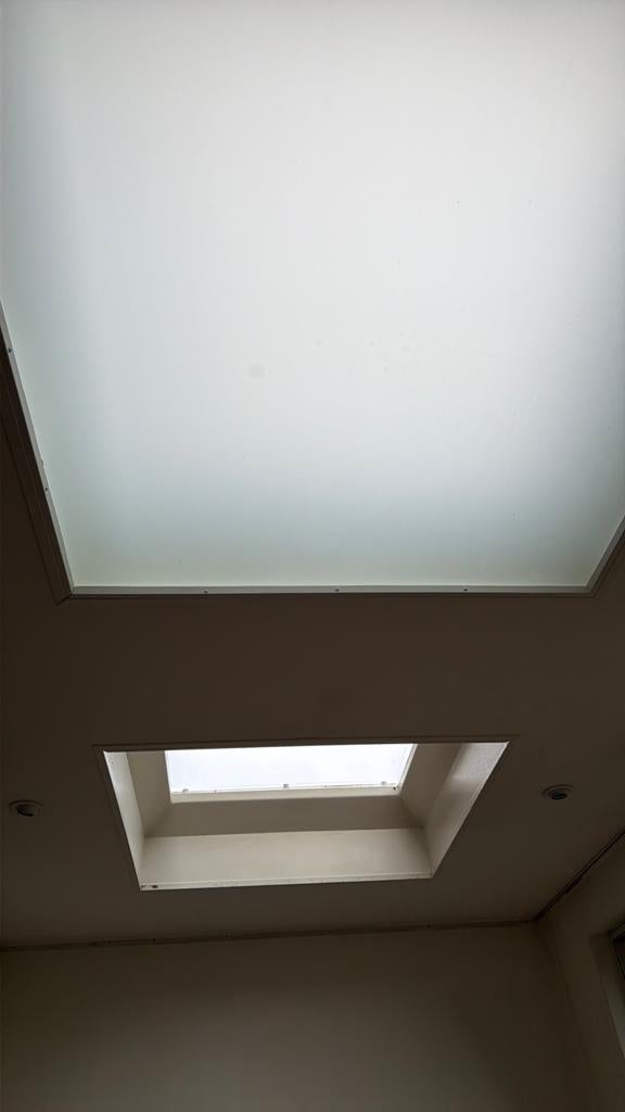 3 melkglas verlijmde platen, veiligheidsglas, 122x122 90x122, Ophalen, Zo goed als nieuw, Glasplaat, Veiligheidsglas