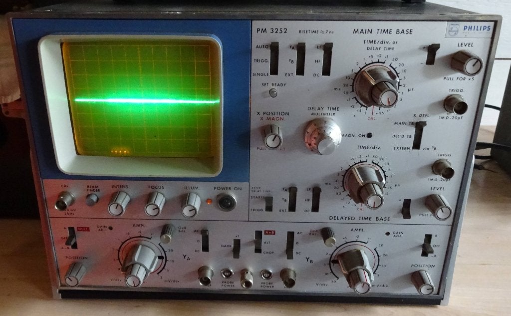 Philips Oscilloscoop, Ophalen