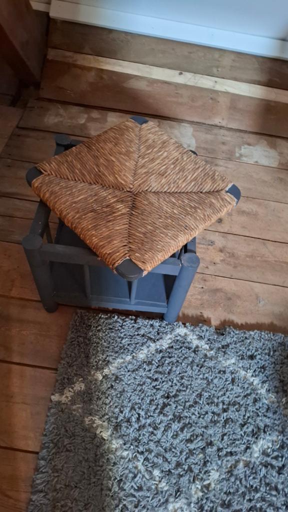 Houten krukje ...brocante oud, Ophalen, Hout