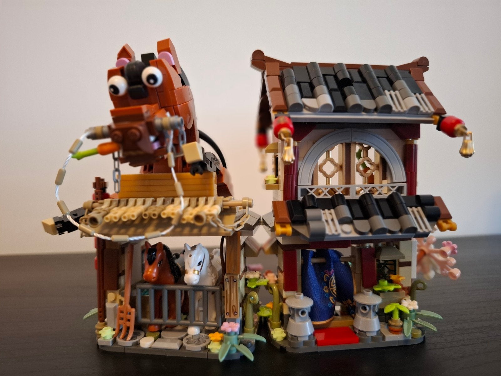 PAARDENSTAL - Complete Miniatuur Bouwset, Ophalen of Verzenden, Zo goed als nieuw