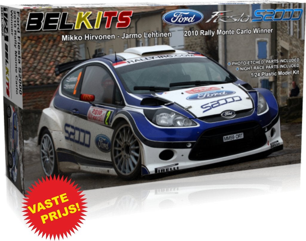Ford Fiesta S2000 Winner Monte Carlo 2010 (Belkits 002) 1/24, Ophalen of Verzenden, Nieuw, Groter dan 1:32, Auto