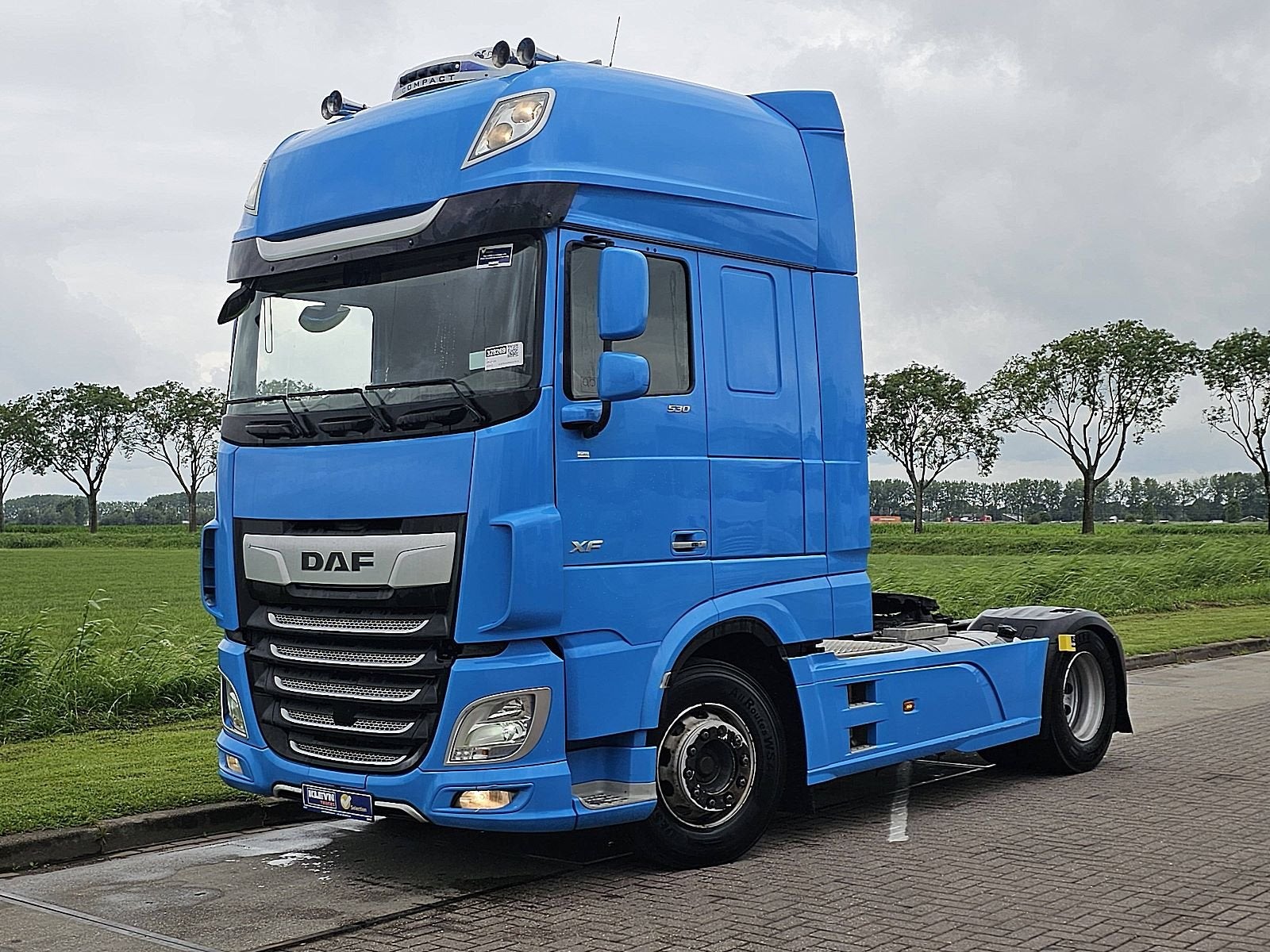 DAF XF 530 ssc intarder 2x tank, Automaat, Blauw, Bedrijf, DAF