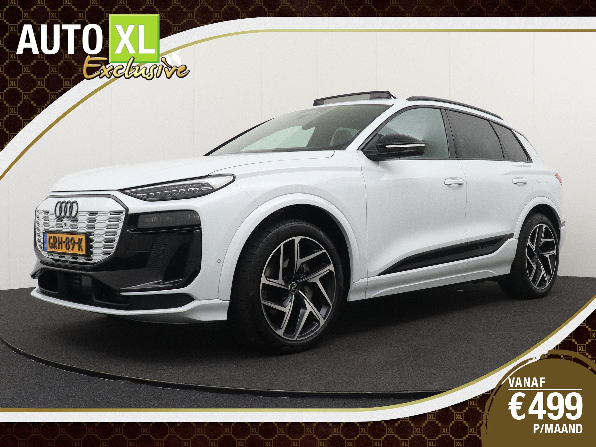Audi Q6 e-tron S-Line 100 kWh 625 km Rijden *Full Option* Pa, Auto's, Automaat, Dealer onderhouden, Gebruikt, Wit