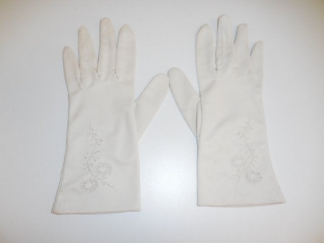 Vintage Créme Dames Handschoenen, Ophalen of Verzenden, Dames