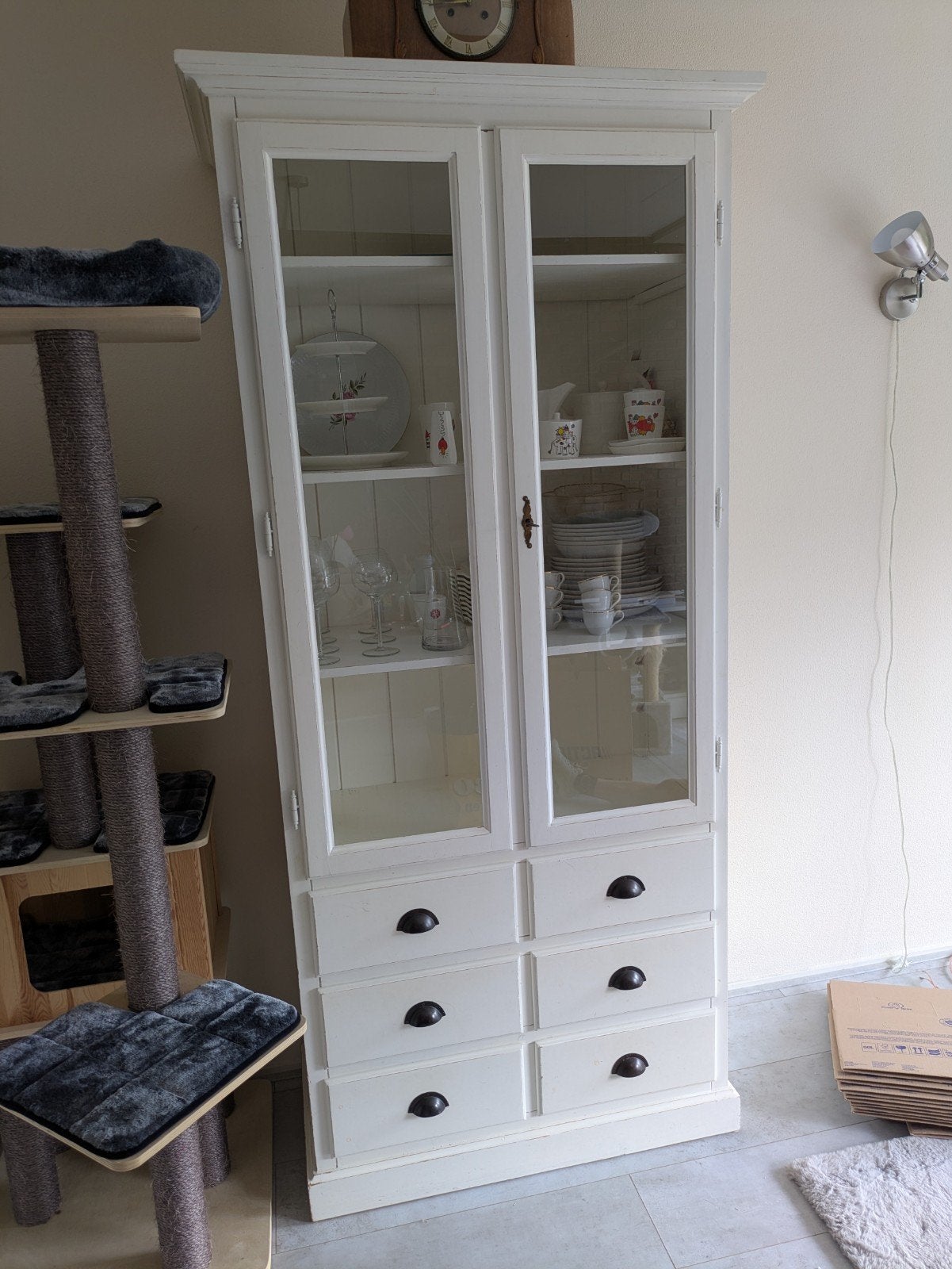 Buffetkast wit/creme, Ophalen, Gebruikt, 25 tot 50 cm, 200 cm of meer