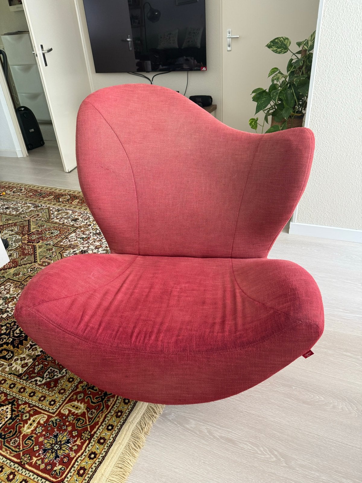 Esprit Home Design Stoel - Rood, Ophalen, Gebruikt, 75 tot 100 cm, Stof