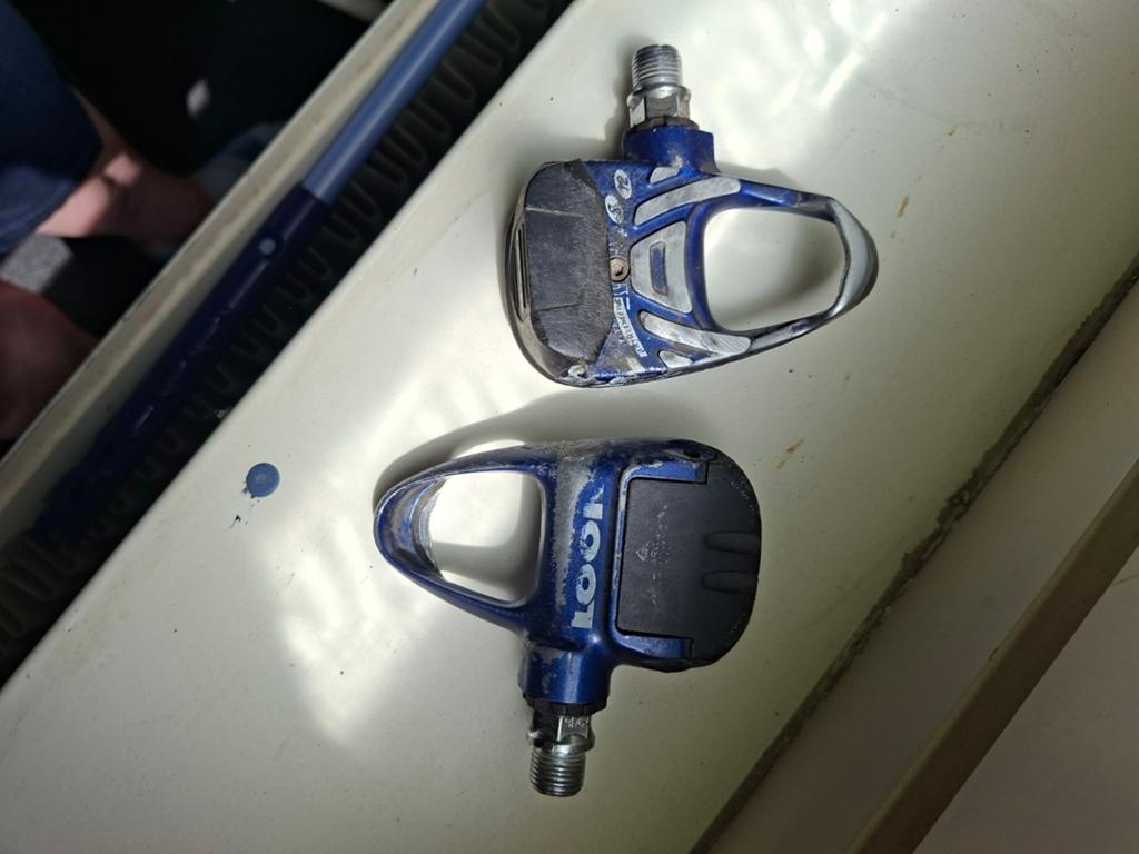 Look pedalen blauw, Crankstel of Pedalen, Gebruikt, Look, Ophalen of Verzenden
