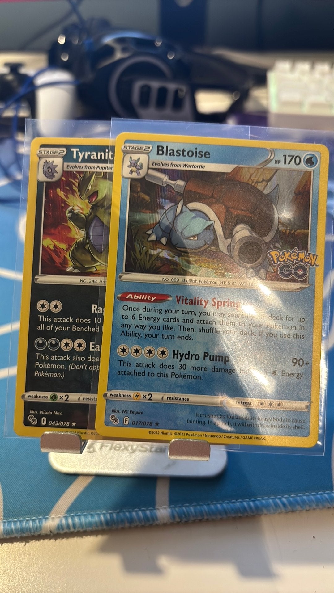 Blastoise #017 tyranitar #043 POGO, Ophalen of Verzenden, Zo goed als nieuw