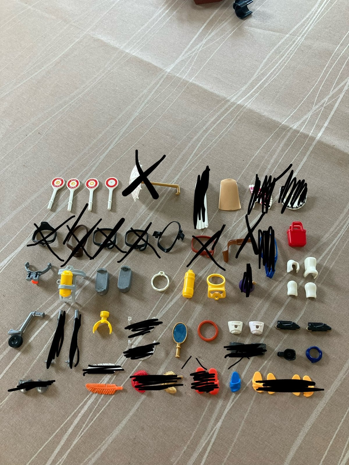 Playmobil accessoires voor poppen, bordjes ed…, Ophalen of Verzenden, Zo goed als nieuw