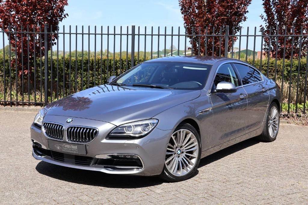 BMW 6-Serie 640I Gran Coupe 3.0 Aut8 2015 Grijs, Auto's, Achterwielaandrijving, Zwart, 320 pk, Bedrijf