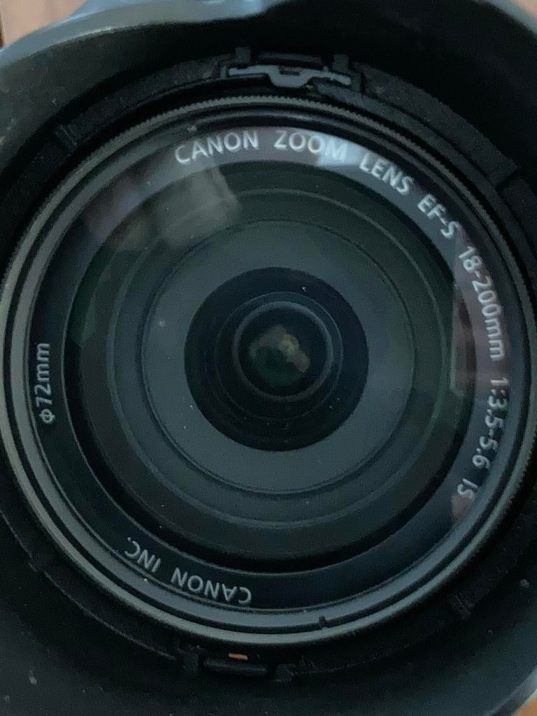 Canon EOS spiegelreflexcamera met 18-200mm zoomlens, Audio, Tv en Foto, Fotocamera's Digitaal, Gebruikt, Spiegelreflex, Canon