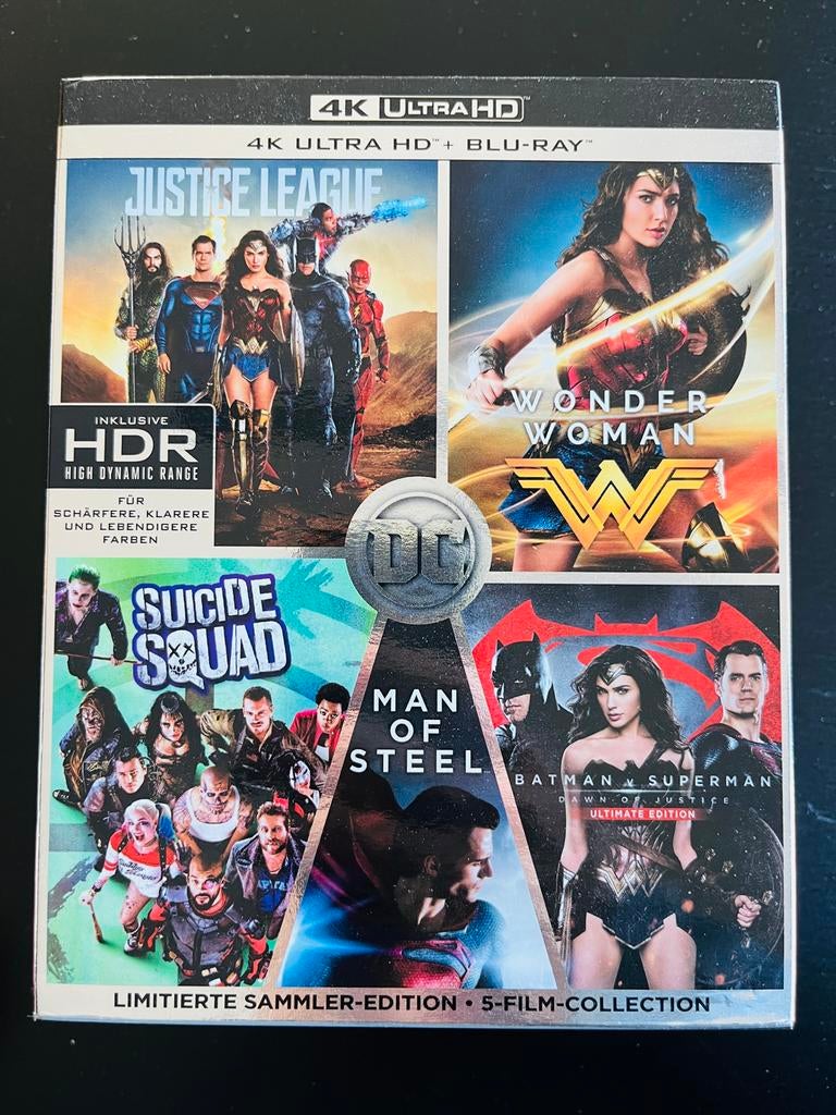 DC 5-Film Collection 4K Ultra HD + Blu-ray Boxset, Cd's en Dvd's, Blu-ray, Ophalen of Verzenden, Zo goed als nieuw, Actie, Boxset