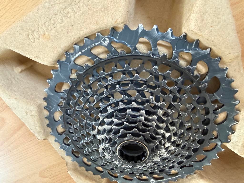SRAM X01 Eagle XG-1295 12-speed Cassette, Ophalen of Verzenden, Gebruikt, Derailleur of Ketting