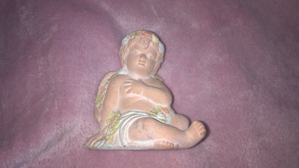 MOOI ENGELEN BEELD TERRACOTTA, Ophalen, Gebruikt, Fantasy