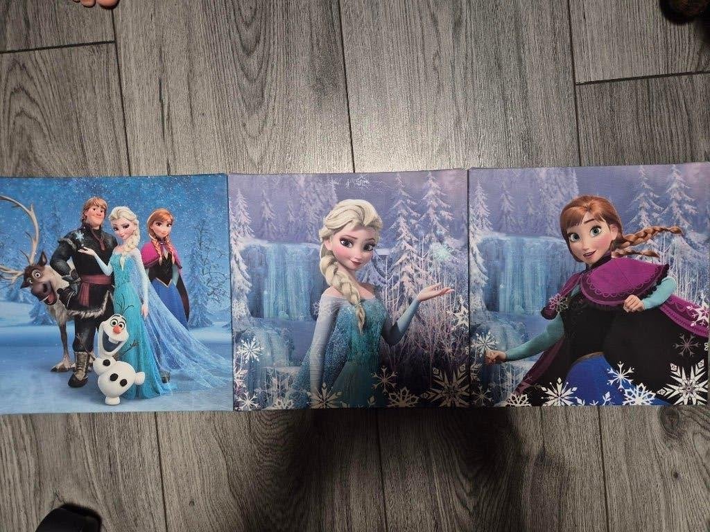 Frozen muurprints Disney, Ophalen of Verzenden, Overige figuren, Gebruikt, Overige typen
