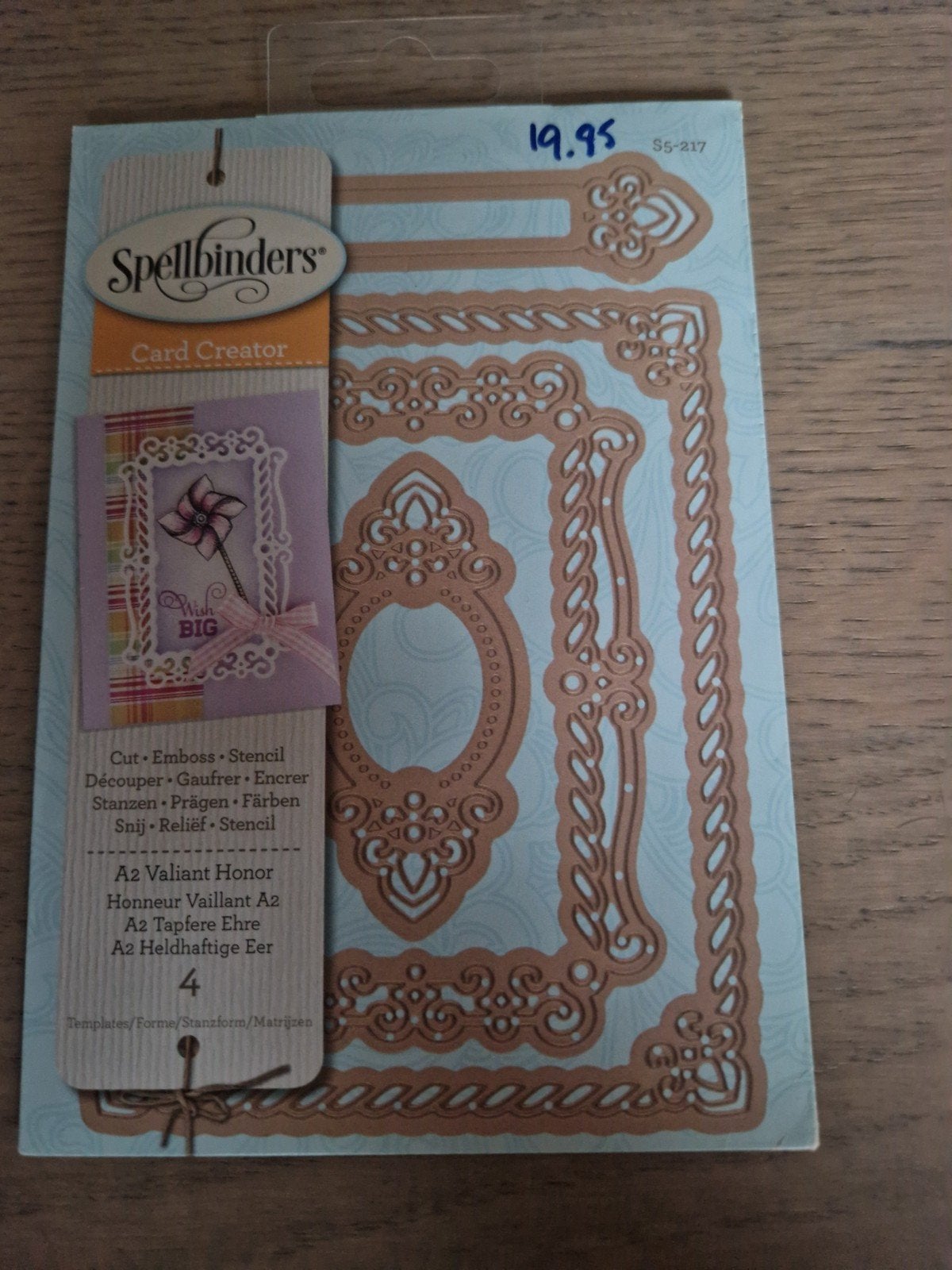 Spellbinders Card Creator A2 Valiant Honor Stansmallen, Hobby en Vrije tijd, Ophalen of Verzenden, Overige thema's, Pons of Mal