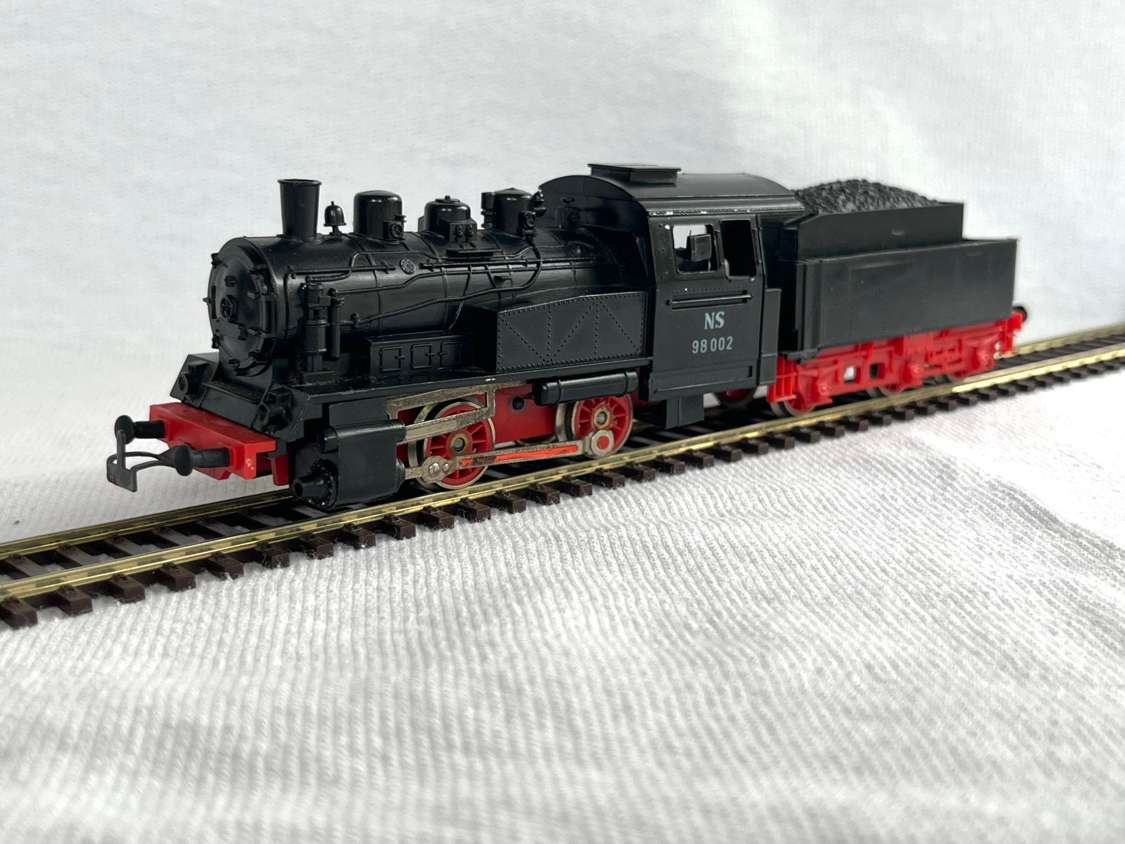 Piko NS 98002 stoomlocomotief met tender H0 (2), Gebruikt, Analoog, Gelijkstroom, Locomotief