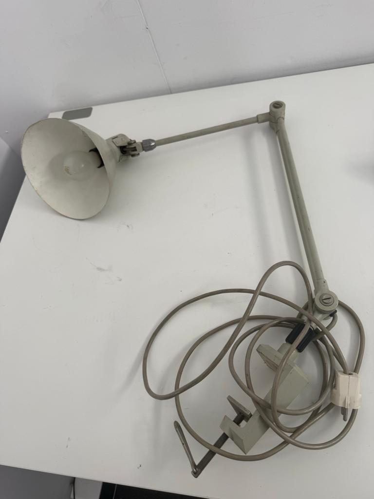 Vintage bureaulamp met klem - Jaren '70 design, Ophalen, Gebruikt, ., .