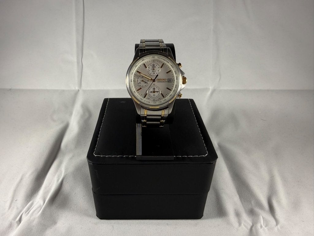 Seiko Chronograph Two-Tone, Staal, Polshorloge, Info@seiko.nl, Ophalen of Verzenden