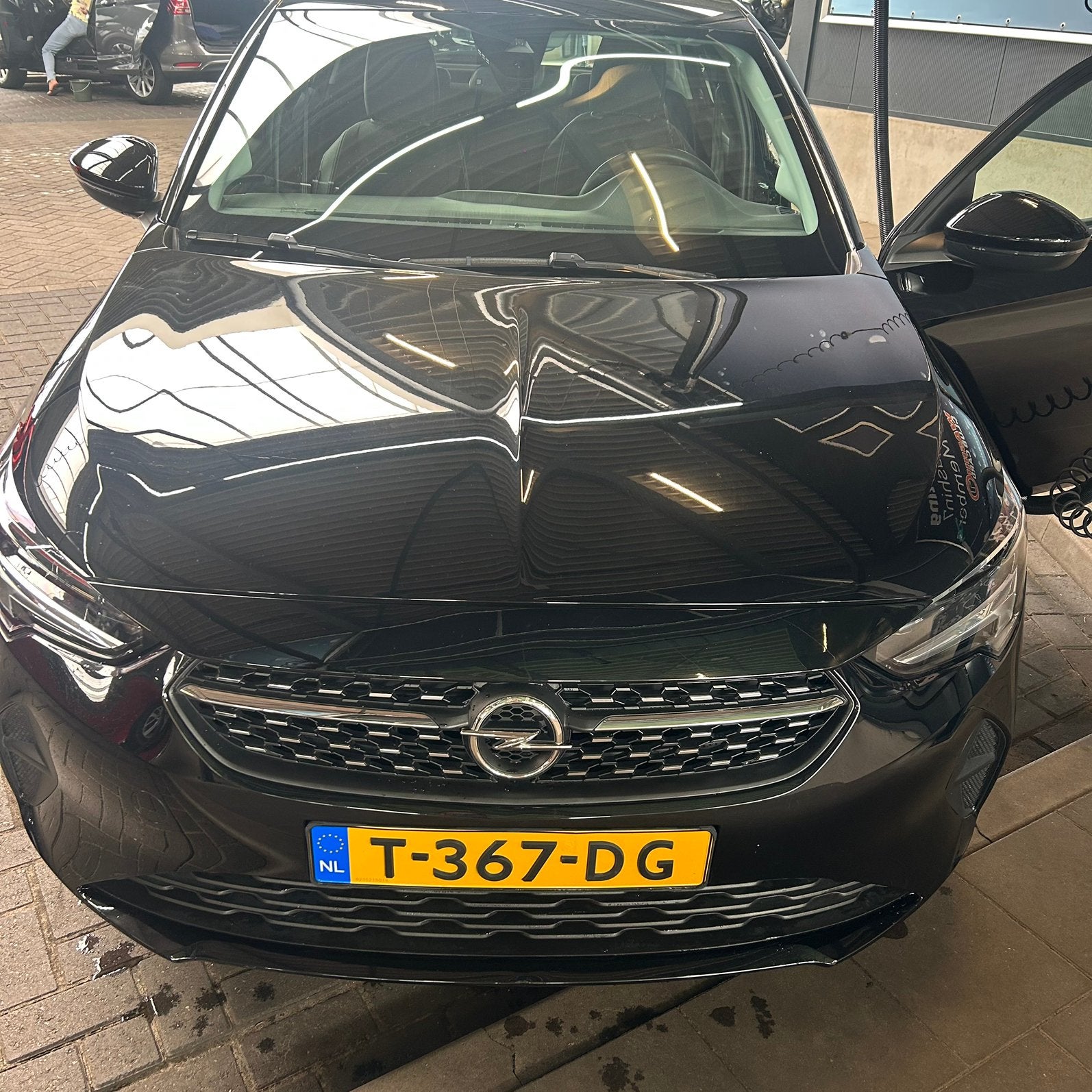 Lease overname: Opel Corsa 50kWh 136pk Aut 2023 Zwart, Stof, Zwart, Origineel Nederlands, Elektrisch