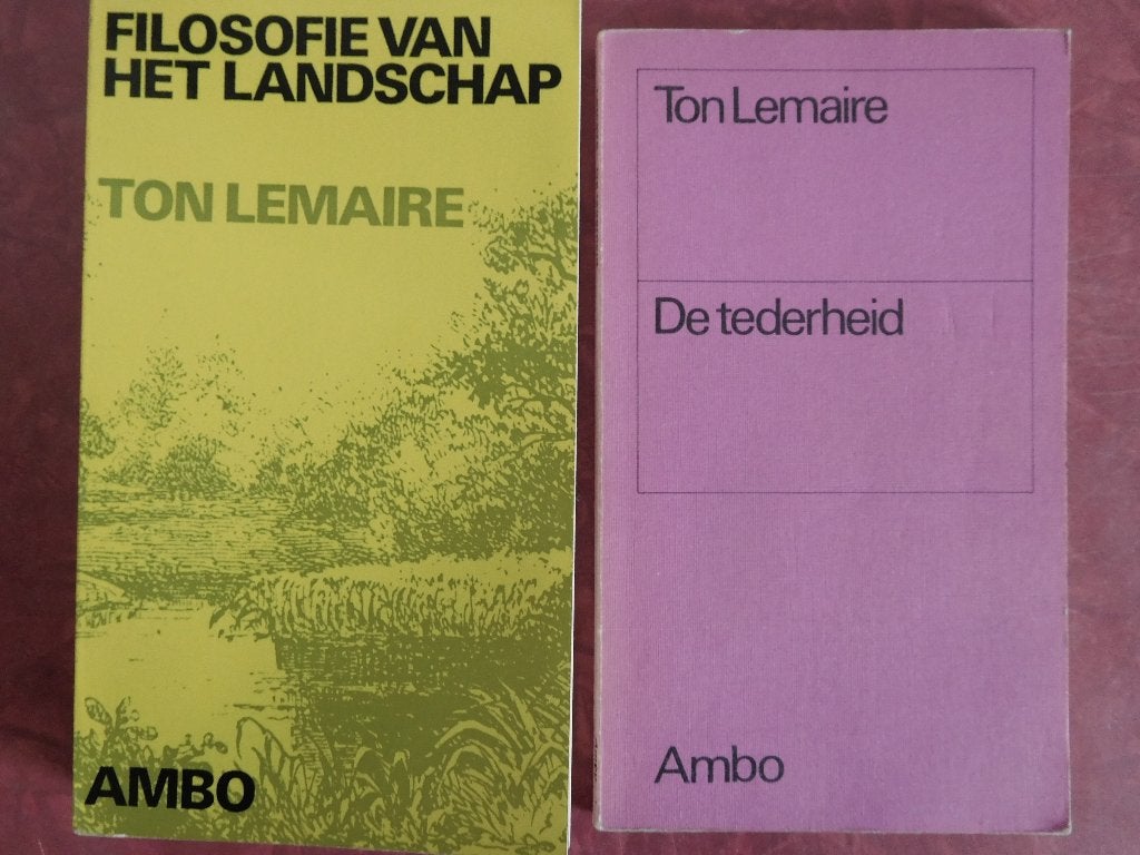 Ton Lemaire Filosofie van het landschap De tederheid, Ophalen of Verzenden, Gelezen