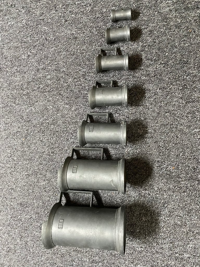 Vintage tinnen maatbekers, Antiek en Kunst, Ophalen