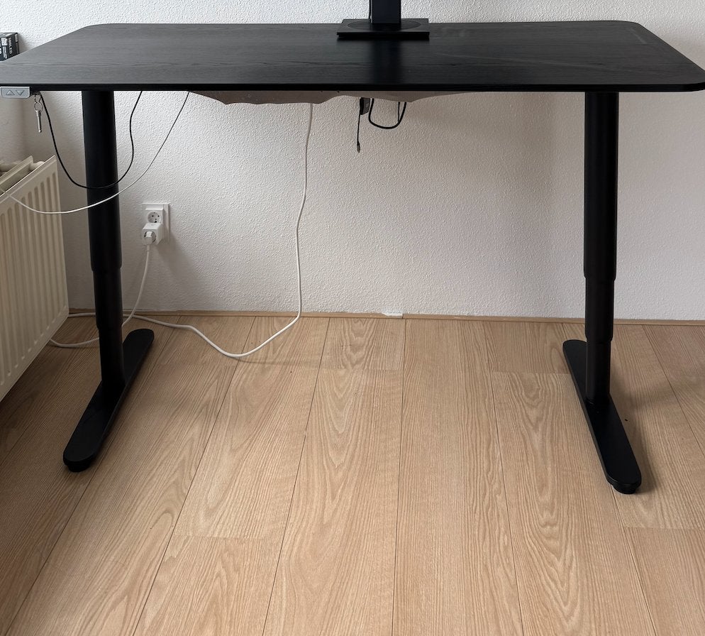 IKEA electrically adjustable sit-stand desk 160 x 80, Ophalen, Zo goed als nieuw, IKEA, Overige typen