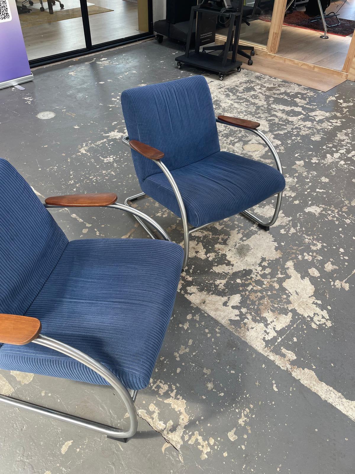 Design fauteuil Harvink, Ophalen, Gebruikt, Twee, Blauw