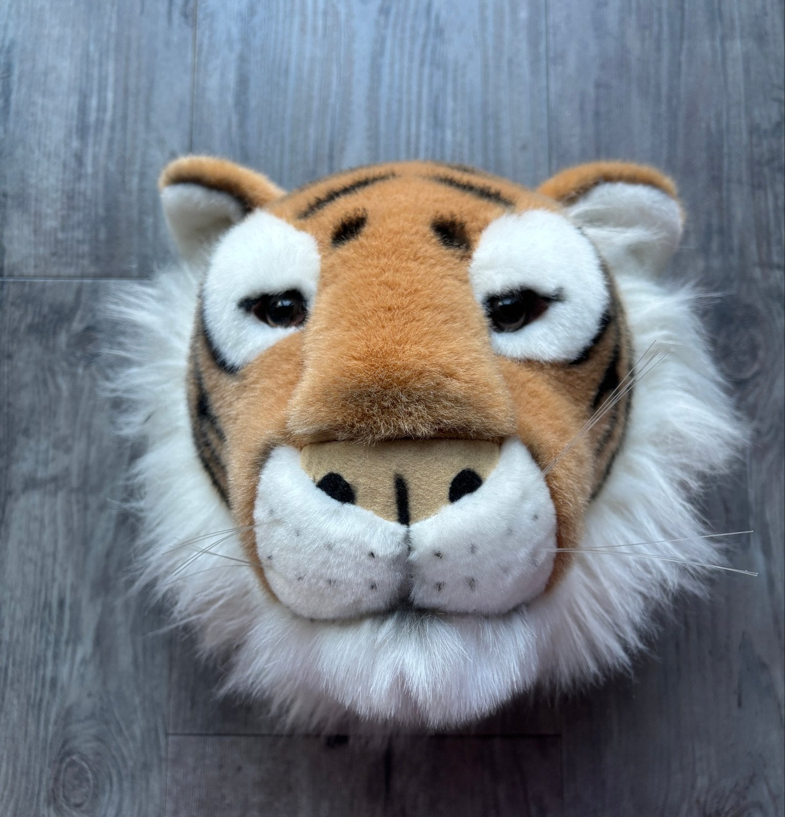 BiBiB & Co Tijger Hoofd Knuffel - Decoratie, Overige merken, Ophalen of Verzenden, Middelgroot (20 tot 80 cm), Bruin