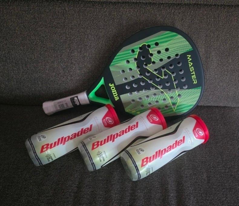 Joma Master padelracket inclusief Bullpadel ballen, Ophalen of Verzenden, Nieuw