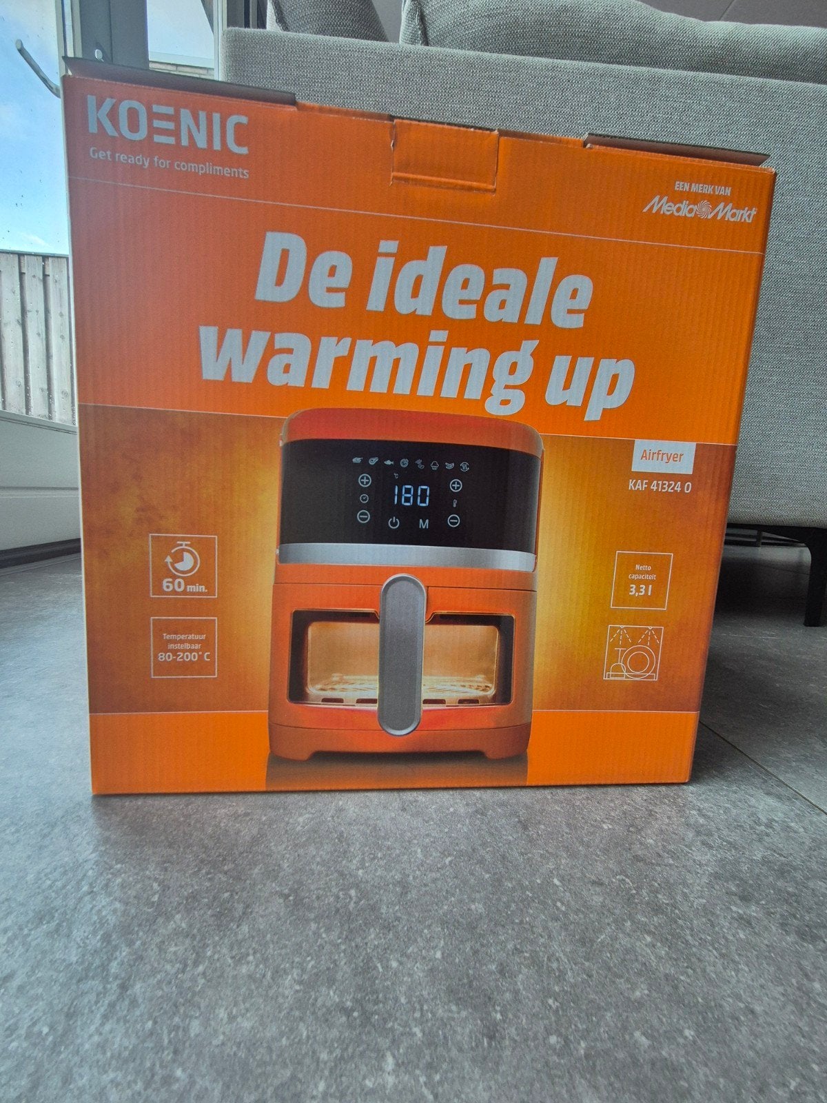 Oranje airfryer nieuw in doos 2 stuks, Witgoed en Apparatuur, Airfryers, Ophalen, Nieuw, Airfryer, Minder dan 750 gram