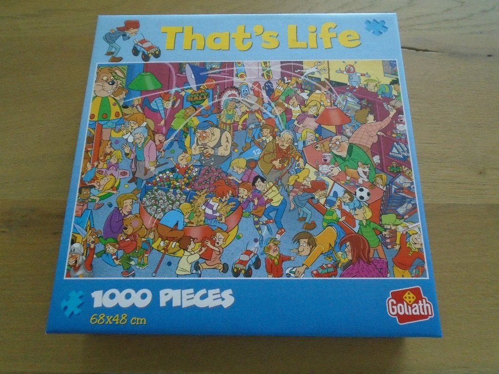That's life puzzel: Speelgoedwinkel, Ophalen, 500 t/m 1500 stukjes, Zo goed als nieuw, Legpuzzel