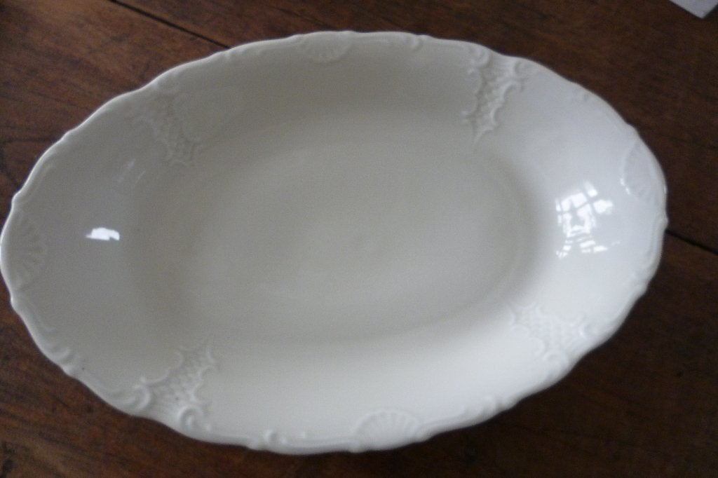 Wit brocante schaal Maastricht, Ophalen of Verzenden