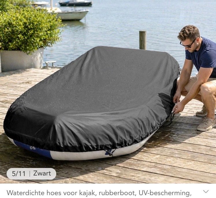 Grijze Nieuwe Afdekhoes voor Zodiac Rubberboot 330x165x46 cm, Ophalen of Verzenden, Nieuw, Overige typen