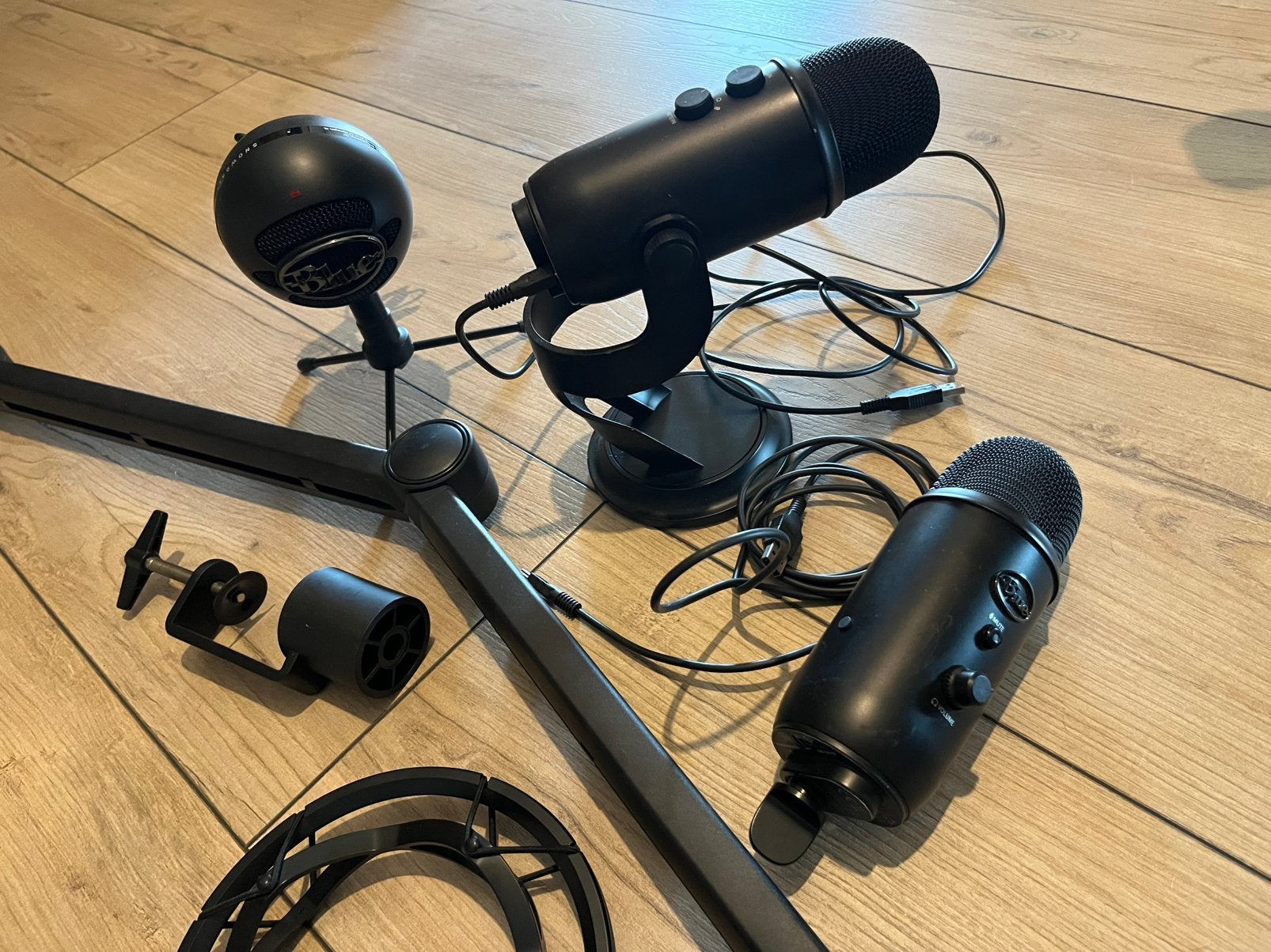Mooie set van 2x Blue Yeti en Blue Snowball microfoon, Muziek en Instrumenten, Microfoons, Ophalen, Zo goed als nieuw, Studiomicrofoon