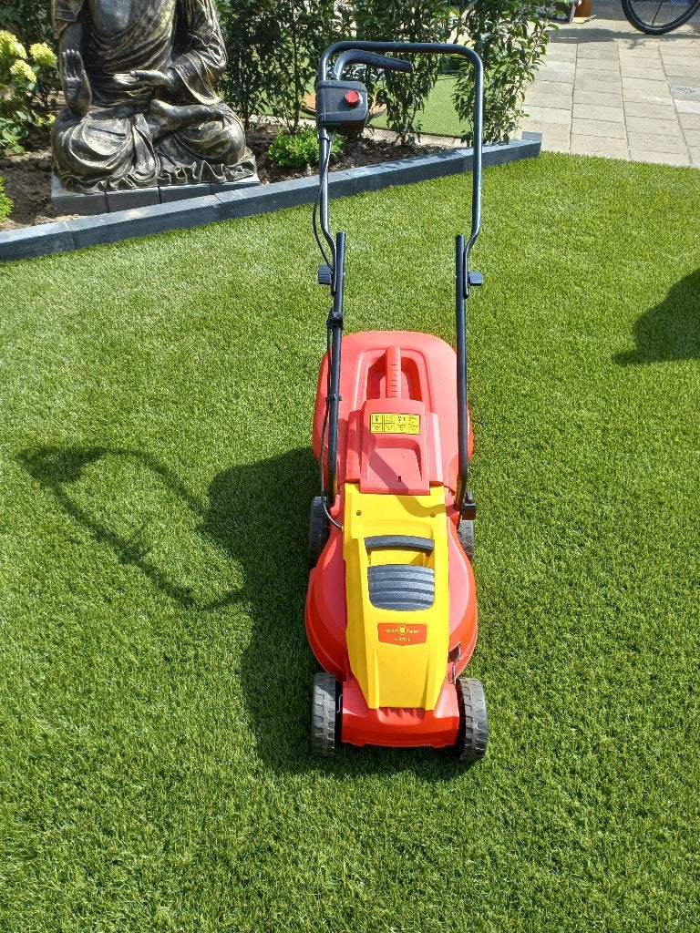 Wolf Elektrische gazonmaaier., Tuin en Terras, Grasmaaiers, Cirkelmaaier, Gebruikt, Elektrische grasmaaier, Ophalen of Verzenden