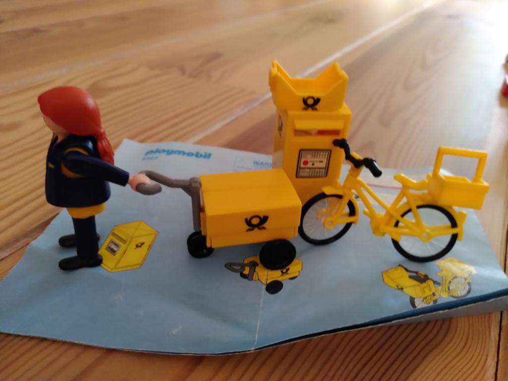 Playmobil Postbode Set met Fiets en Brievenbus, Ophalen of Verzenden, Gebruikt, Jongen of Meisje