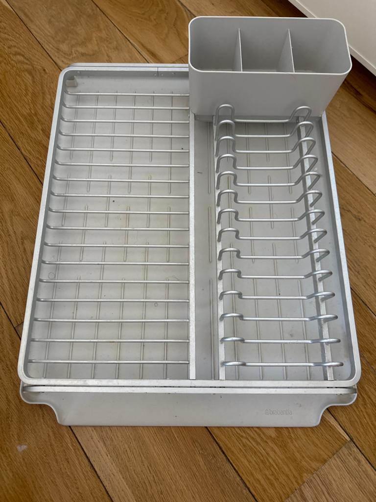 Brabantia afdruiprek SinkSide light grey, Ophalen, Metaal, Grijs, Brabantia