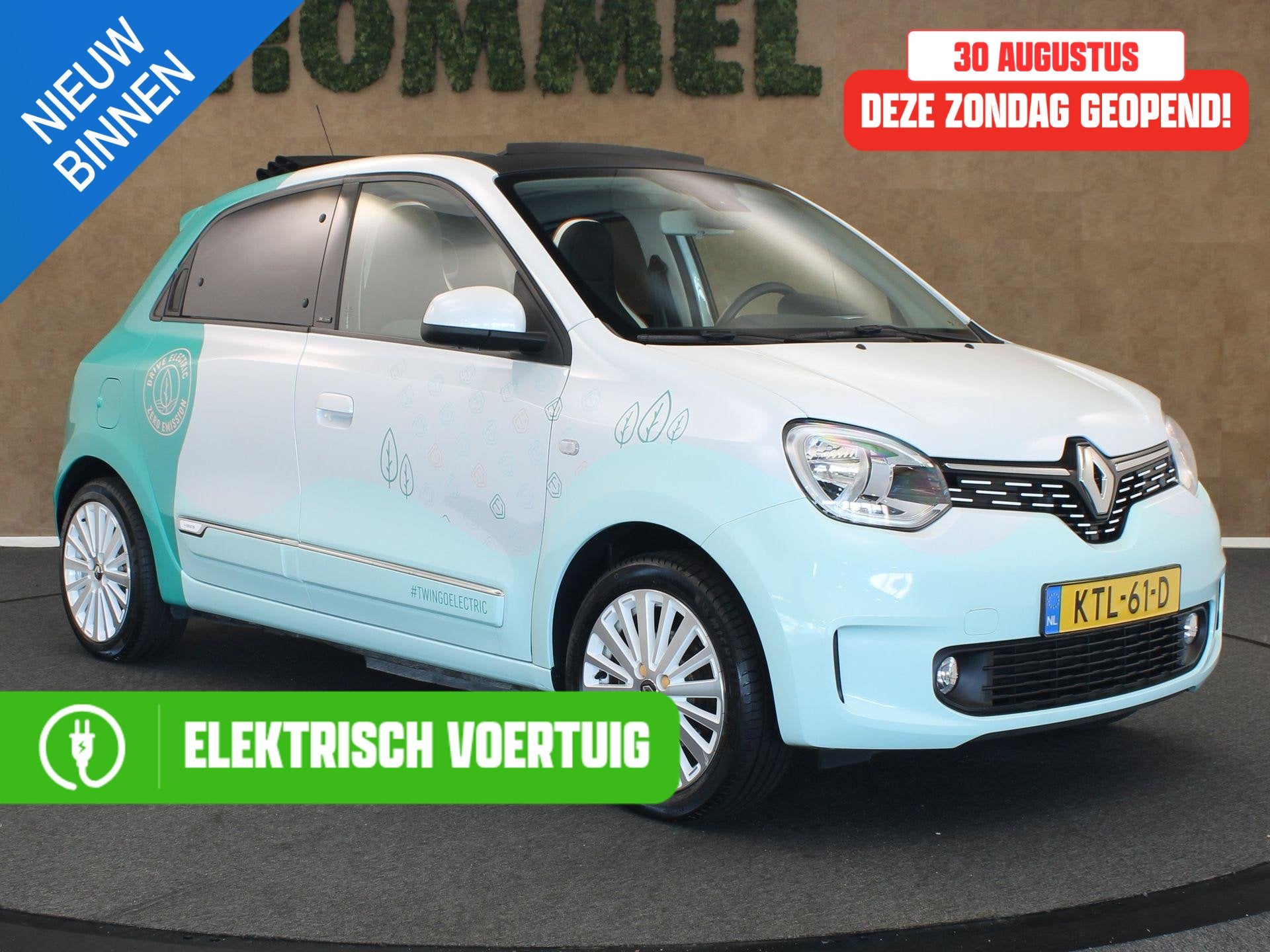 Renault Twingo Z.E. R80 Série Limitée Vibes CABRIO DAK - P, Automaat, Gebruikt, 22 kWh, Wit