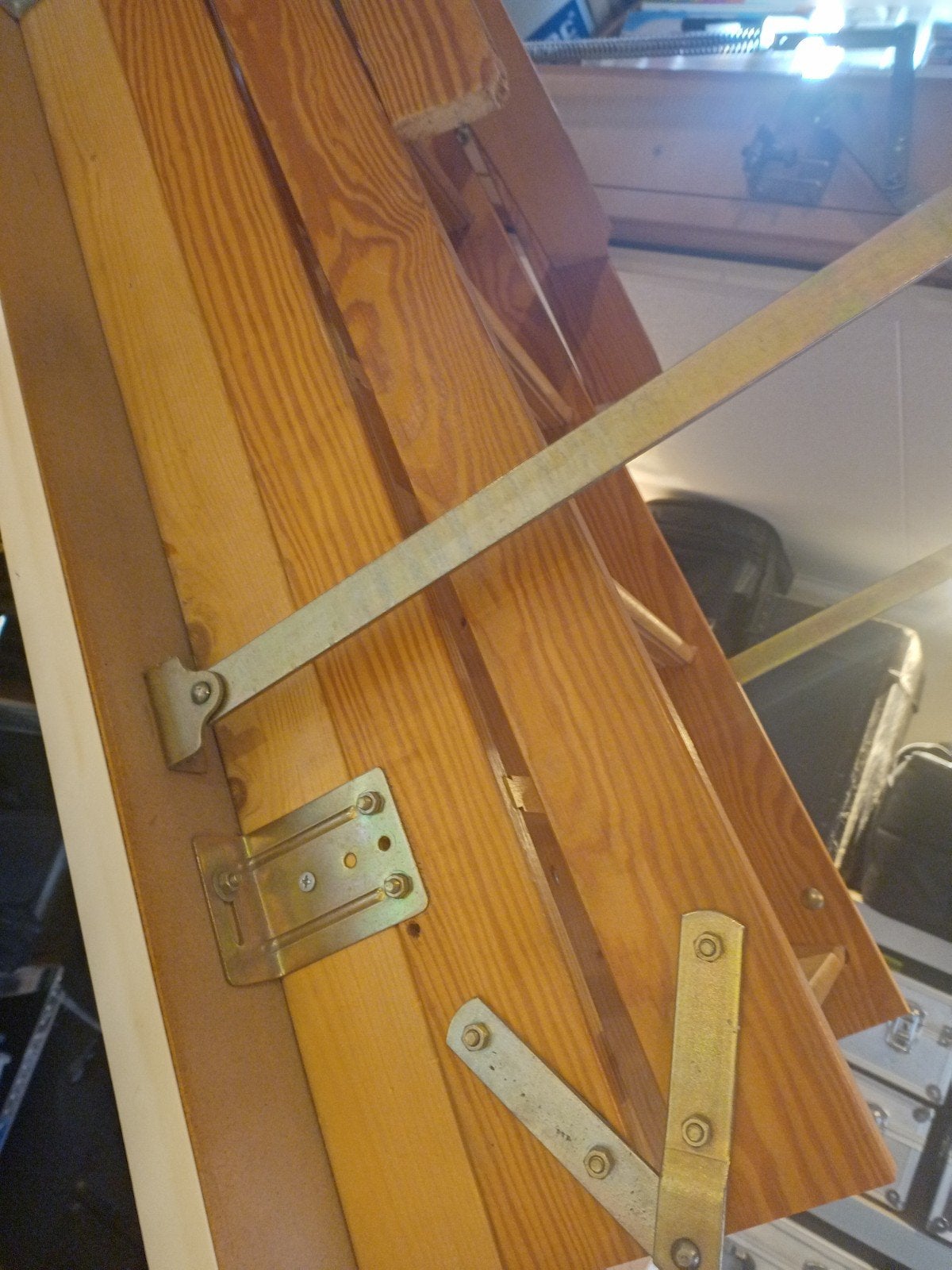 Vlizotrap 60x120 Hout - Zolderluik met Opvouwbare Trap, Ophalen, Gebruikt, Trap, Opvouwbaar of Inschuifbaar