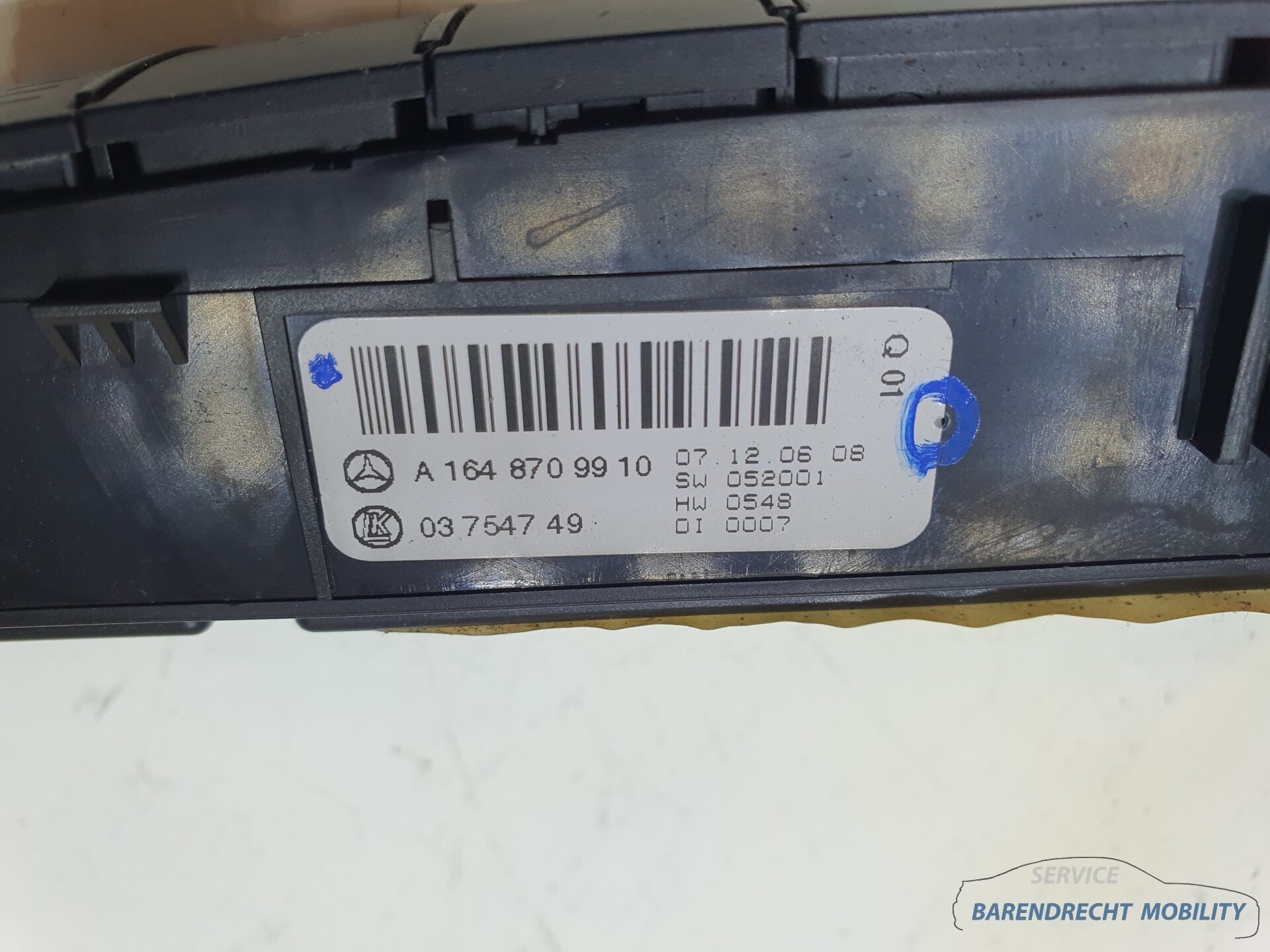 Mercedes W164 ML Klasse bedieningspaneel A1648709910 1687699, Auto-onderdelen, Gebruikt, Mercedes-Benz AG, Mercedes-Benz, Ophalen of Verzenden