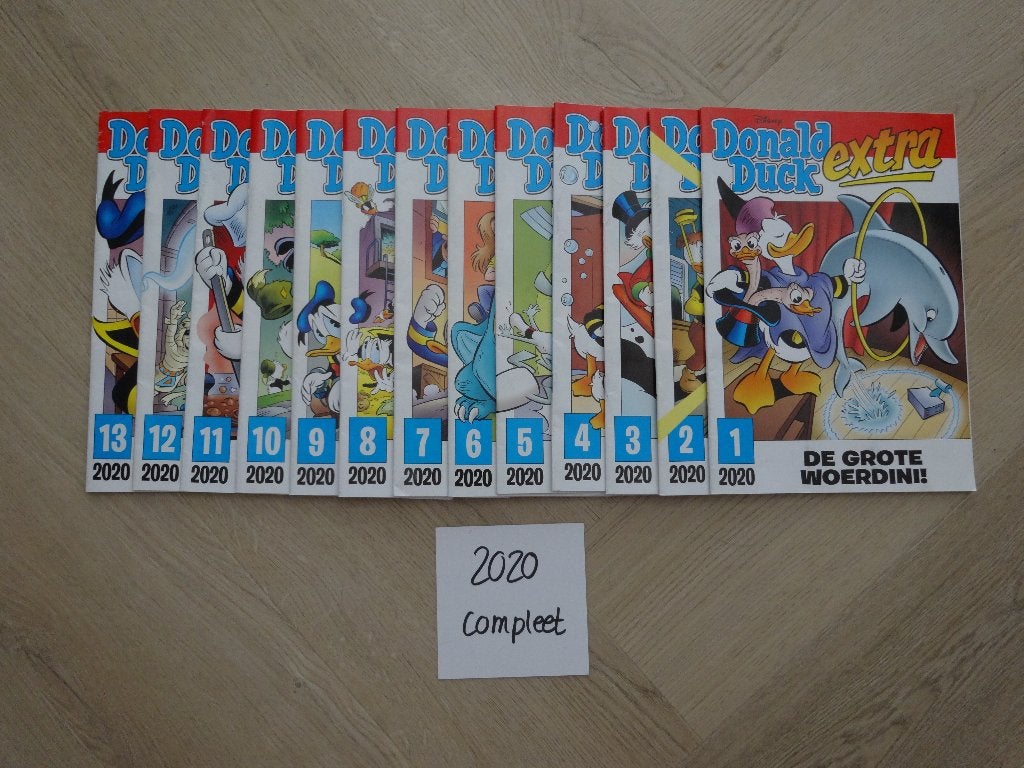 Donald Duck EXTRA jaargang 2020 compleet, Complete serie of reeks, Ophalen of Verzenden, Zo goed als nieuw