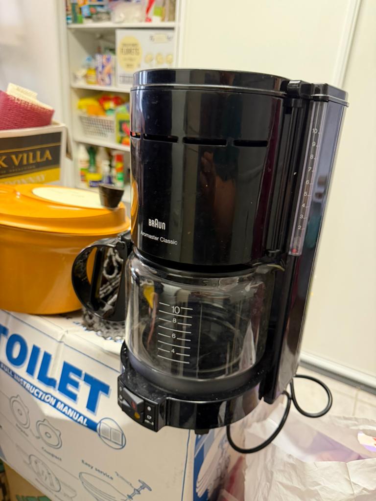 Braun koffiezetapparaat, Ophalen