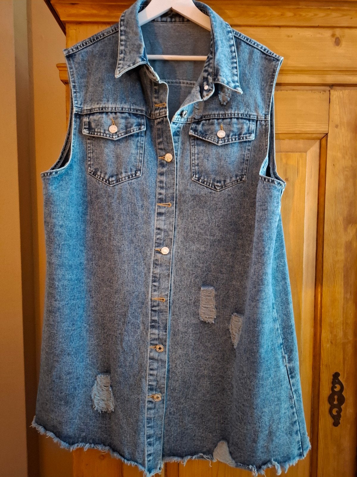 Nieuwe Bodywarmer/Gilet mt 46/48, Kleding | Dames, Bodywarmers, Ophalen of Verzenden, Nieuw, Maat 46/48 (XL) of groter, Blauw