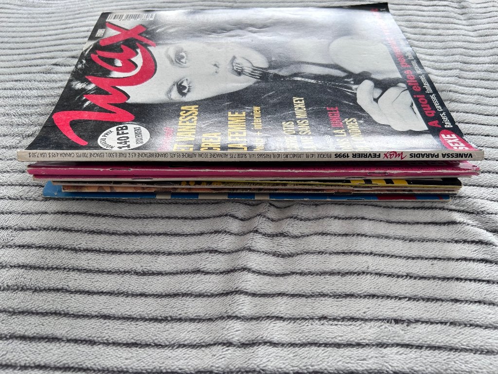 9 Franstalige erotische Magazines (jaren '80/90), Verzamelen, Ophalen of Verzenden, 1980 tot heden, Buitenland, Tijdschrift