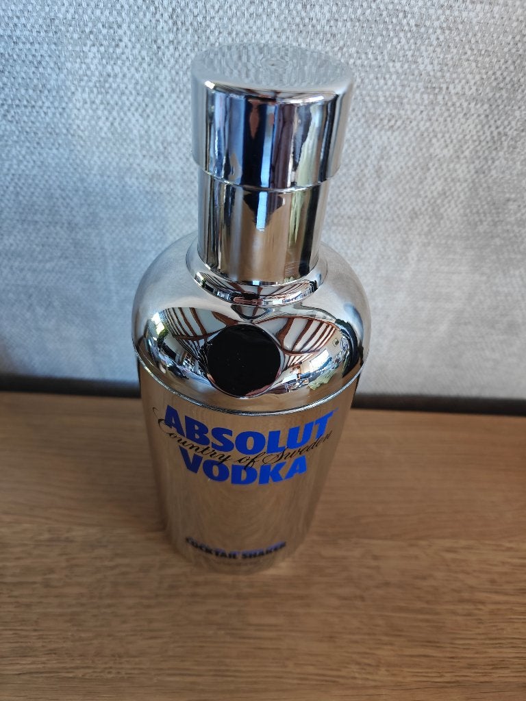 Absolut Vodka Cocktail Shaker Chrome – Limited Edition 700ml, Ophalen of Verzenden, Zo goed als nieuw, Gebruiksvoorwerp
