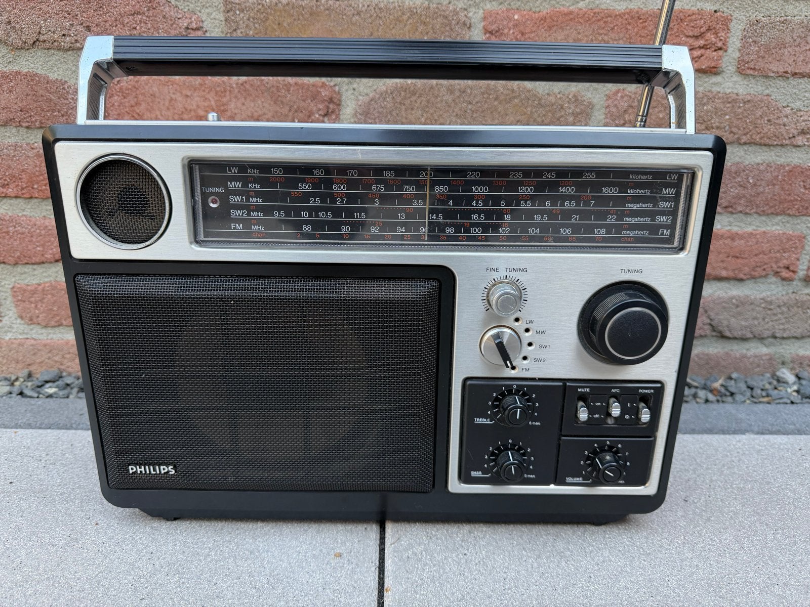 Philips AL 970 Vintage Transistor Radio, Ophalen of Verzenden, Gebruikt, Transistorradio